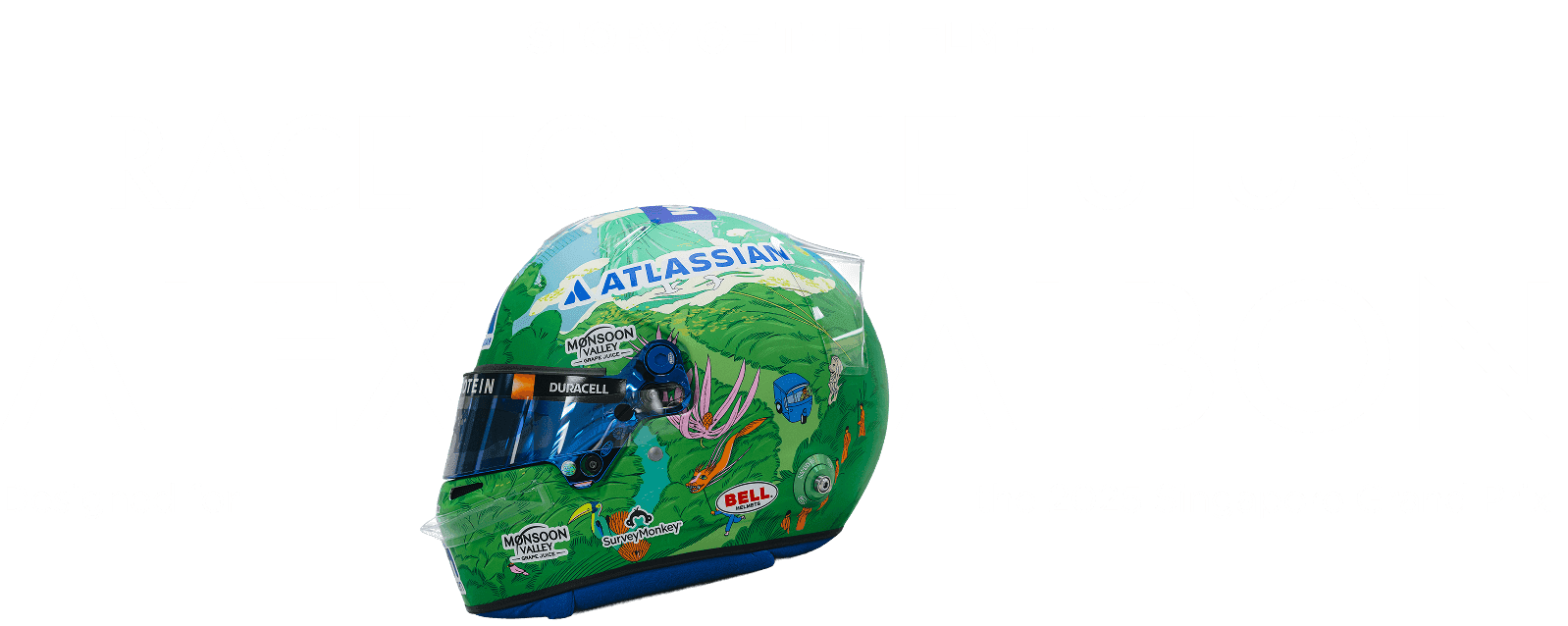 Alex Albon helmet design - title