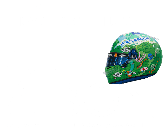 Alex Albon helmet design - title