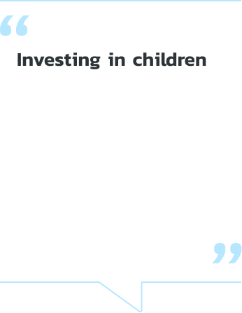 Investing in children is the best investment in our future. Support UNICEF today to help build a brighter future for children around the world.
