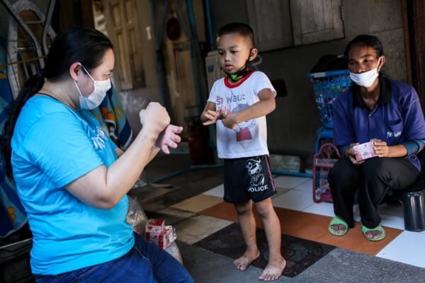 UNICEF promoting health and hygiene practice