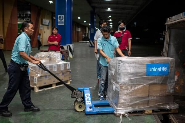 Ship vital supplies